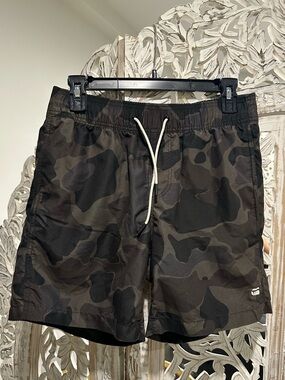 G-Star Camouflage Swim Trunks - Black & Olive